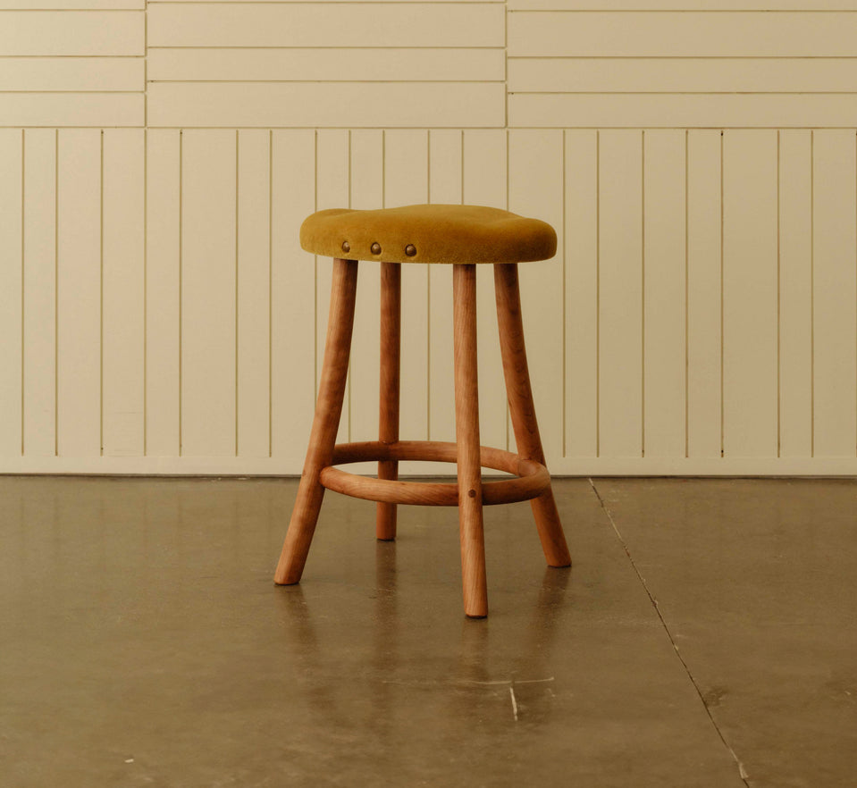 Liza Counter Stool With Upholstery
