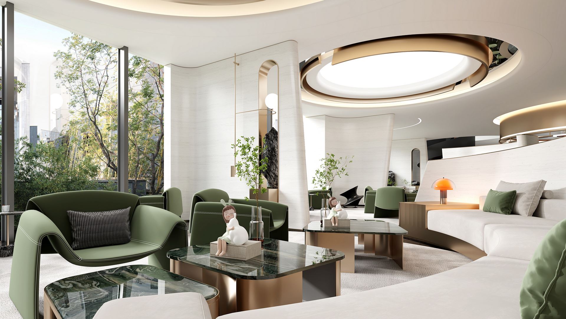 半岛金色海售楼部展示中心/卓美设计