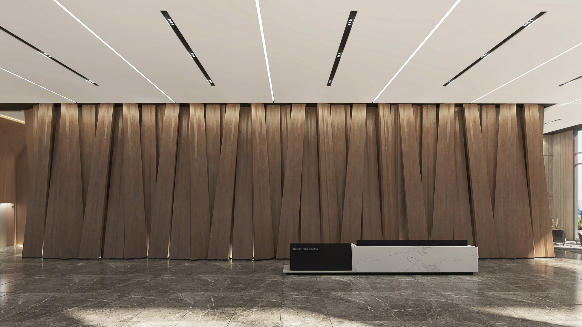 写字楼大堂空间/卓美设计