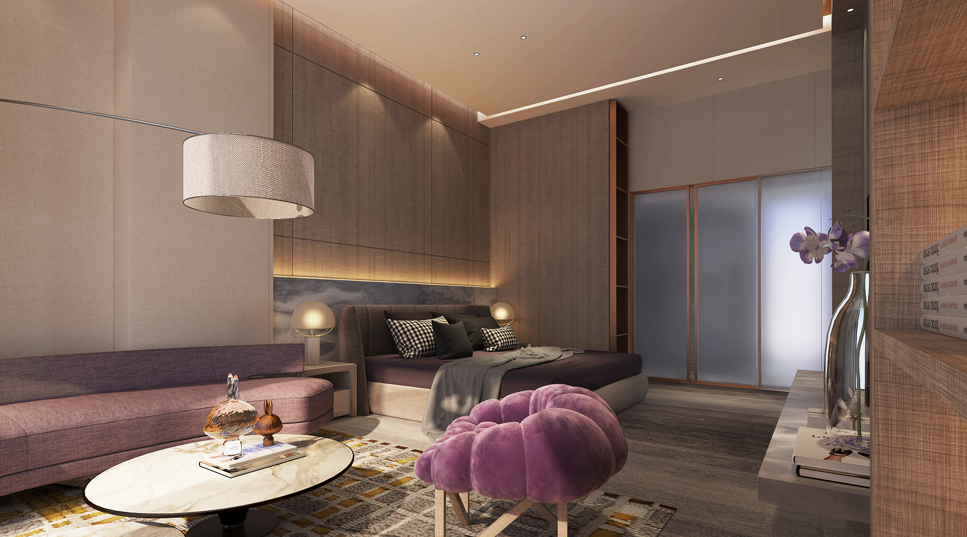 缤纷空间-广州酒店式公寓/卓美设计