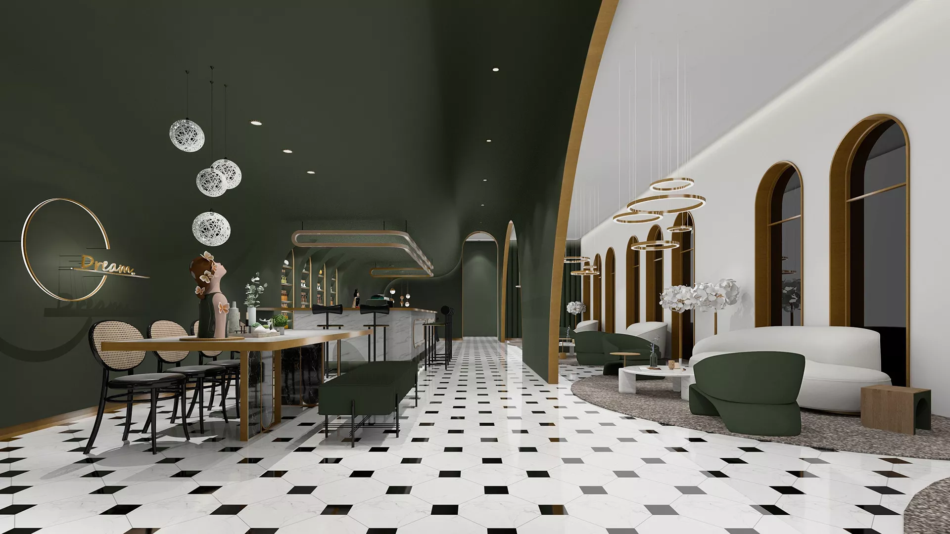 “梦醒”咖啡厅/卓美设计